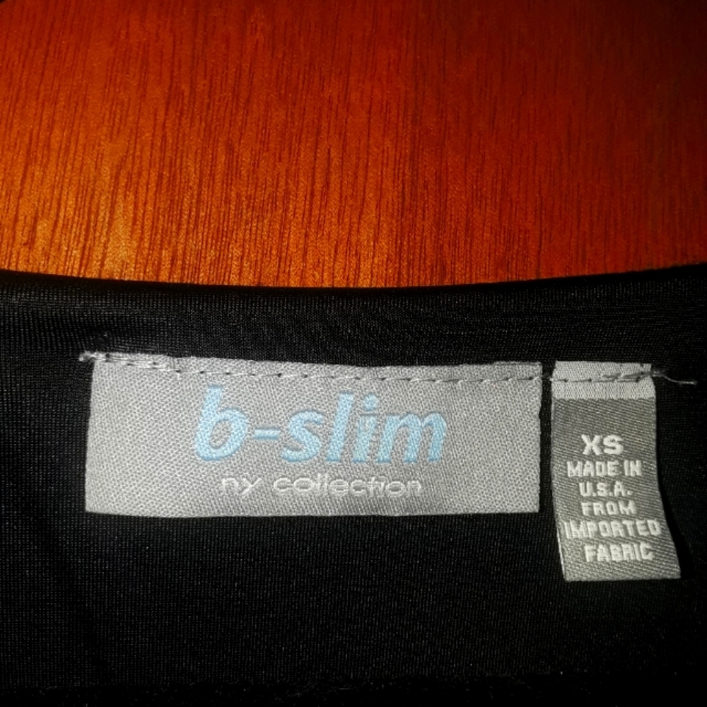 Black tummy and thigh control dress